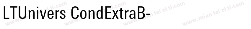 LTUnivers CondExtraB字体转换